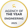 Agency of the year engineering Sourcr badge